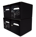 Pack de 4 boites aux lettres 1 porte - 2x "New York" - 2x "Noir intense"